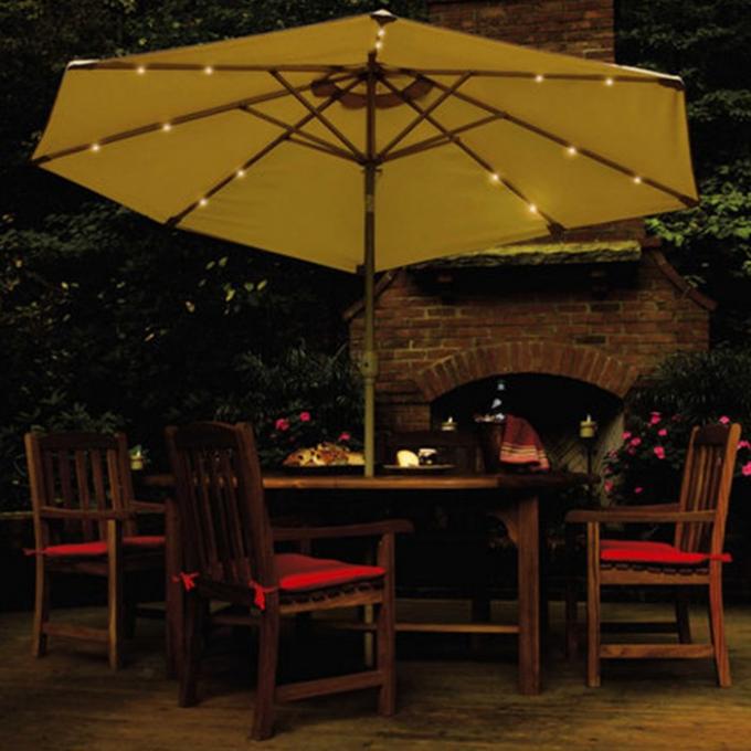 Fontana Da Giardino Solare Con Paperelle E Ombrello - Effetto Bronzo, Resina, 84x48 Cm - Foto 3