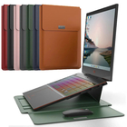Moderno lusso design slim multifunzionale PU laptop borse a manica per 13''Notebook chiusura a velcro fornitore