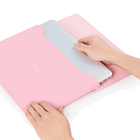 13' 'Pink PU Protective Sling Bag Chiusura Flap Velcro per portatile protettore fornitore