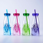 Bottiglie di acqua di plastica promozionali 450ML di allenamento della bottiglia della bevanda di modo con Straw Milk Flask fornitore