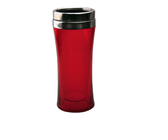Bottiglia calda di Stanless della bottiglia di acqua di plastica doppia rossa 700ML e di acqua fredda d'acciaio 1ltr fornitore
