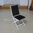 PVC pieghevole bianco europeo Mesh Back Aluminum Frame della sedia di salotto della spiaggia fornitore
