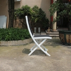 PVC pieghevole bianco europeo Mesh Back Aluminum Frame della sedia di salotto della spiaggia fornitore