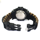 Polsino di nylon di Paracord di Brown di emergenza di sopravvivenza dell'orologio all'aperto del braccialetto fornitore