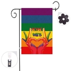 gay su ordinazione Pride Garden Banner dell'arcobaleno delle bandiere di spiaggia del trasferimento di calore del poliestere 100D fornitore
