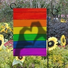 gay su ordinazione Pride Garden Banner dell'arcobaleno delle bandiere di spiaggia del trasferimento di calore del poliestere 100D fornitore