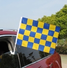 Dimostri la tazza automatica di aspirazione delle insegne 12x18inch delle bandiere del poliestere delle insegne di automobilismo fornitore