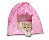 Il poliestere variopinto leggero impermeabilizza Cat Tent Cute Pet Supplies 43x43x41cm fornitore