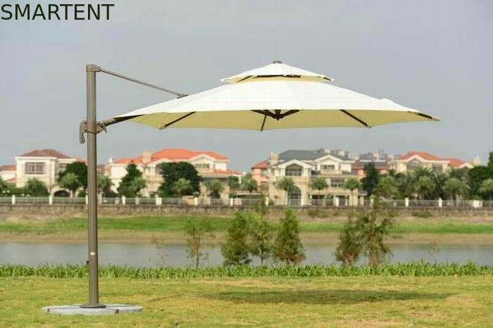 base del granito dell'ombrello 3.5M Cantilever Parasol Heavy del parasole della spiaggia del poliestere 250g fornitore