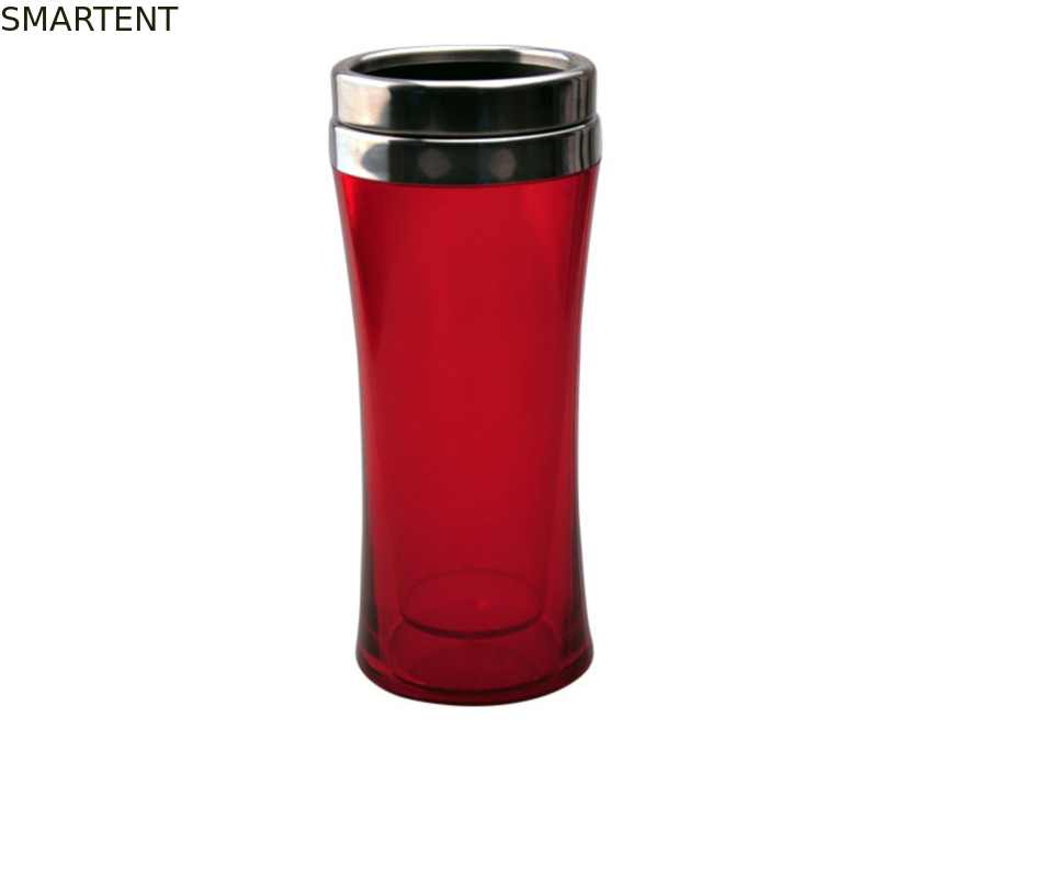 Bottiglia calda di Stanless della bottiglia di acqua di plastica doppia rossa 700ML e di acqua fredda d'acciaio 1ltr fornitore