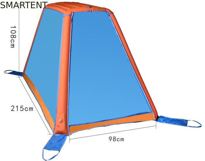190T tenda blu della cupola di esplosione dell'uomo di Palo uno dell'aria della tenda di pop-up dell'aria del poliestere TPU fornitore