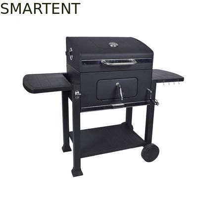 Acquistare Barbecue a 24 pollici rivestito del carrello del carbone della griglia del barbecue del giardino della polvere nera fabbricazione online
