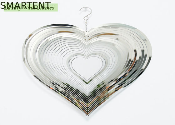 Acquistare Filatore d'argento del vento di acciaio inossidabile del filatore 0.5mm del vento del metallo di forma del cuore fabbricazione online