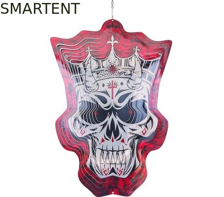 Acquistare Ornamenti d'attaccatura del metallo di rotazione di Rose Metal Wind Spinner 3D del conte di Halloween fabbricazione online