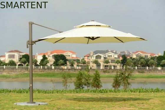 Acquistare base del granito dell'ombrello 3.5M Cantilever Parasol Heavy del parasole della spiaggia del poliestere 250g fabbricazione online