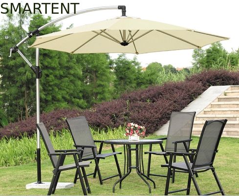 Acquistare Grande ombrello laterale 300cm d'argento del patio del supporto dell'ombrello 270cm del parasole della spiaggia fabbricazione online