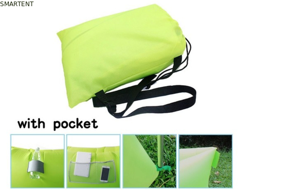 Neon all'aria aperta Ripstop impermeabile Nylon 260x70cm Sacchetti da letto da montagna Divano gonfiabile da spiaggia fornitore