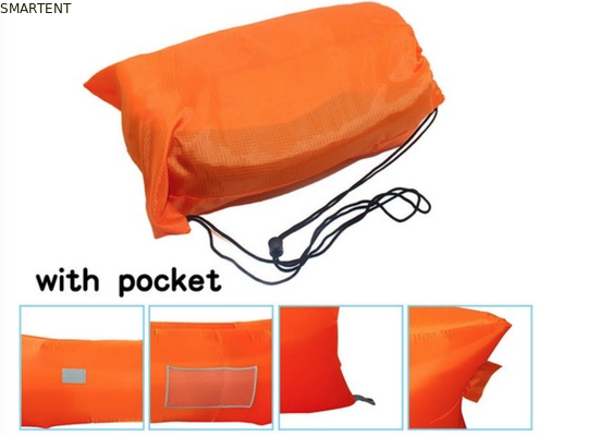 Neon all'aria aperta Ripstop impermeabile Nylon 260x70cm Sacchetti da letto da montagna Divano gonfiabile da spiaggia fornitore