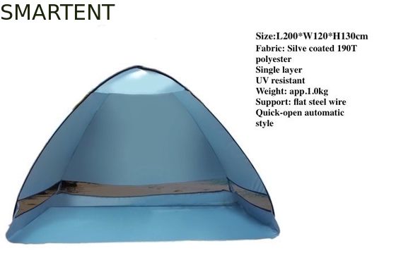Acquistare Tenda di campeggio all'aperto automatica 200 X 120 X 130CM 190T Tenda da spiaggia in poliestere fabbricazione online