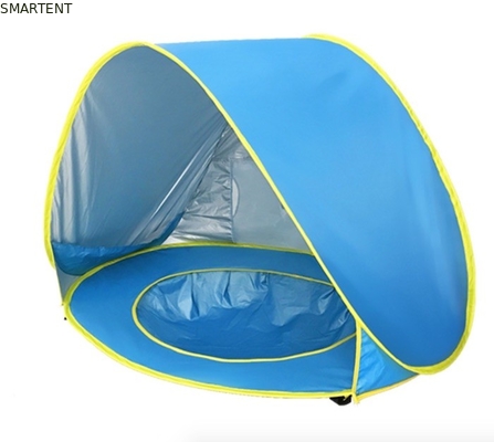 Tende da campeggio all'aperto impermeabili e UV resistenti 190T poliestere rivestito d'argento Pop Up Baby Play Tent fornitore