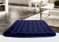 Singolo materasso gonfiabile blu scuro affollato pieghevole di materasso pneumatico del PVC doppio costruito in cuscino fornitore