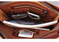 Valigia del computer portatile di Cowhide Hard Art Leather Laptop Sleeve Bags del messaggero multi fornitore