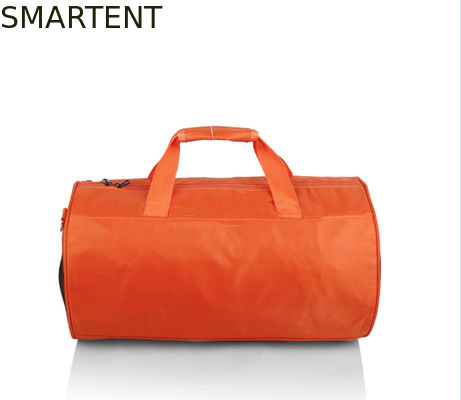 Acquistare 45*25cm Peso leggero per esterni colore arancione impermeabile rivestito in poliestere Oxford Barrel Travel Bags fabbricazione online