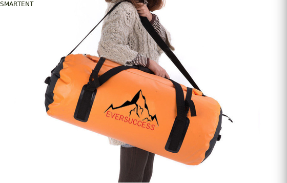 Borsa da viaggio impermeabile di colore arancio grande da 60L Borsa da viaggio impermeabile di colore arancio grande da 60L Borsa da viaggio sportiva da 600D Borsa da cuffia per sport fornitore