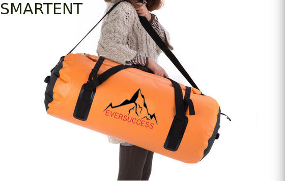 Acquistare Borsa da viaggio impermeabile di colore arancio grande da 60L Borsa da viaggio impermeabile di colore arancio grande da 60L Borsa da viaggio sportiva da 600D Borsa da cuffia per sport fabbricazione online