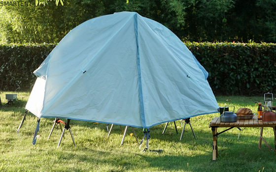 Esplora l'aria aperta con le nostre tende da campeggio all'aperto 200*120*95CM Blu 210D Polyester Oxford Tent Cot con letto da campeggio pieghevole fornitore