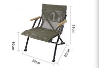 Bracciolo di alluminio lombo-sacrale portatile 58x65x69CM del tek della sedia di salotto della spiaggia di piegatura della guarnizione di pelliccia fornitore