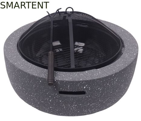 Acquistare Pozzo portatile di campeggio fresco del fuoco di progettazione 59.5*34.5cm del MgO della griglia d'acciaio di pietra del barbecue fabbricazione online