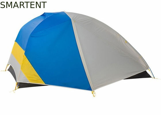 Acquistare Tende da campeggio all'aperto doppio strato 2 persone quattro stagioni tenda da trekking impermeabile con tessuto di poliestere rivestito in PU resistente 70D Ripstop fabbricazione online