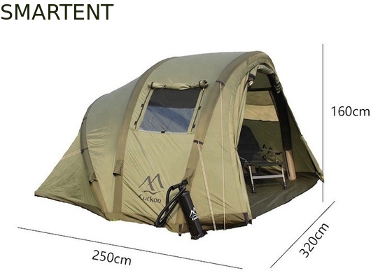 2 persone Rifugio per la pesca impermeabile 210D Oxford Tende gonfiabili per campeggio 320*250*160CM fornitore
