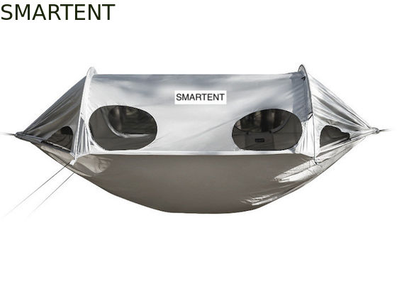 Acquistare 270*140CM 210T Poliester rivestito d'argento Space Capsule Design Campeggio all'aperto Amaca Moschetto Proof Protezione solare fabbricazione online