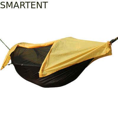 Acquistare 270*140cm Esterno Giallo Impermeabile 210T Tenda da Campeggio Portatile in Poliestere 70D Ripstop Nylon Mosquito Net Amaca 2 in 1 fabbricazione online