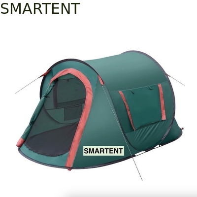 7.2FT*4.5FT*40Inch Facile da impostare per 2 persone Blu impermeabile poliestere Pop Up Camping Tent con finestre a maglia ventilate fornitore