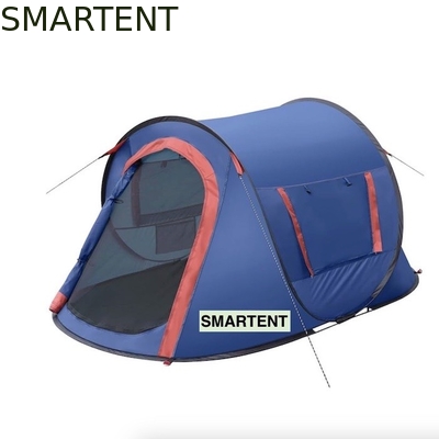 7.2FT*4.5FT*40Inch Facile da impostare per 2 persone Blu impermeabile poliestere Pop Up Camping Tent con finestre a maglia ventilate fornitore