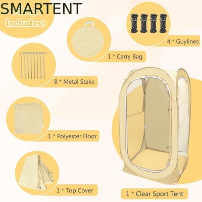 35*35*60 pollici beige impermeabile ai raggi UV protetto Pop Up tende sportive con facile installazione include sacchetto di trasporto fornitore