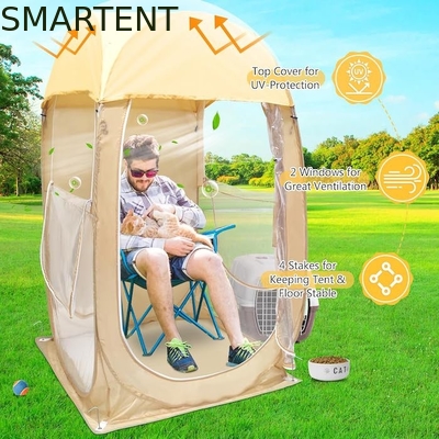 35*35*60 pollici beige impermeabile ai raggi UV protetto Pop Up tende sportive con facile installazione include sacchetto di trasporto fornitore