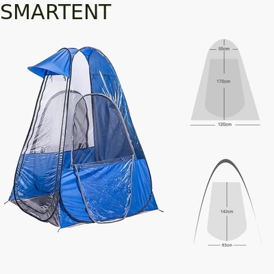 120*120*170CM Tende sportive leggere portatili blu trasparenti impermeabili in poliestere pop-up fornitore