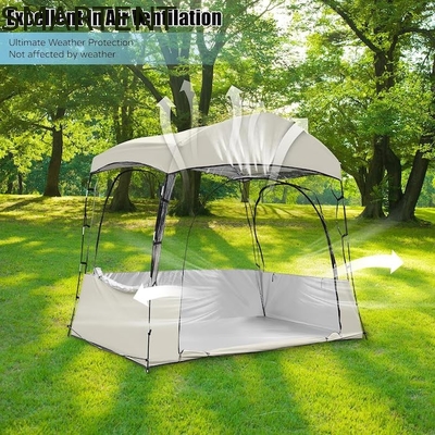 2.41*2.10*1.50M 6 Persone Stringa Fibra di Vetro Cornice Pop Up Sport Tende Con Protezione UV E Disegno Impermeabile fornitore