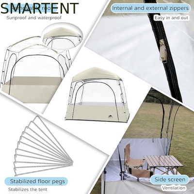2.41*2.10*1.50M 6 Persone Stringa Fibra di Vetro Cornice Pop Up Sport Tende Con Protezione UV E Disegno Impermeabile fornitore