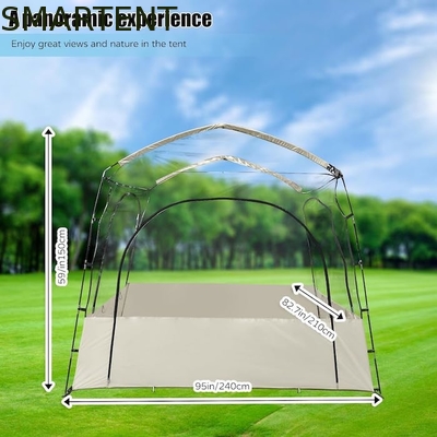 2.41*2.10*1.50M 6 Persone Stringa Fibra di Vetro Cornice Pop Up Sport Tende Con Protezione UV E Disegno Impermeabile fornitore