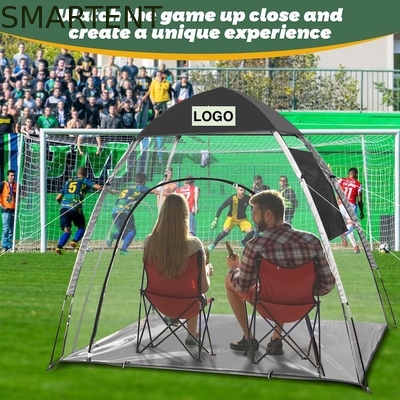 5.25*4.27*5.9FT Tende sportive trasparenti in PVC a schiuma con finestre a maglia facile da installare fornitore
