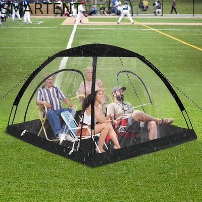 71*71*65'Inch 4 Persone TPU Fibra di vetro trasparente Cornice Quick Set Up impermeabile Protezione UV Pop Up Sport Tent fornitore