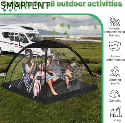 71*71*65'Inch 4 Persone TPU Fibra di vetro trasparente Cornice Quick Set Up impermeabile Protezione UV Pop Up Sport Tent fornitore