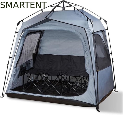 157*130*188CM Quattro Persone Fibra di vetro Automatica Cornice Grigio Poliestere Pop Up Sport Tenda impermeabile singolo strato Facile da impostare fornitore