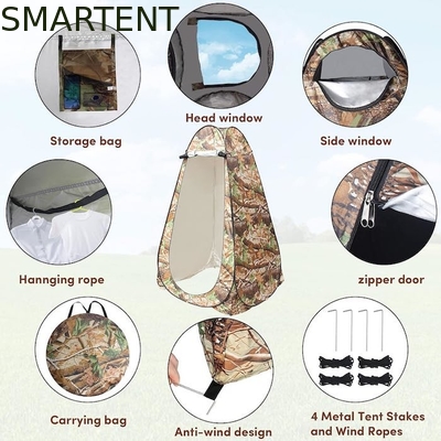 47.2*47.2*74.8Inch Custom Camuffamento 190T Polyester Pop Up Tende di privacy con protezione UV Disegno impermeabile fornitore