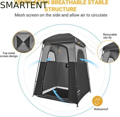 167*167*218CM Nero Poliestere Portabile Protezione UV Pop Up Tende di privacy con installazione istantanea per eventi all'aria aperta fornitore
